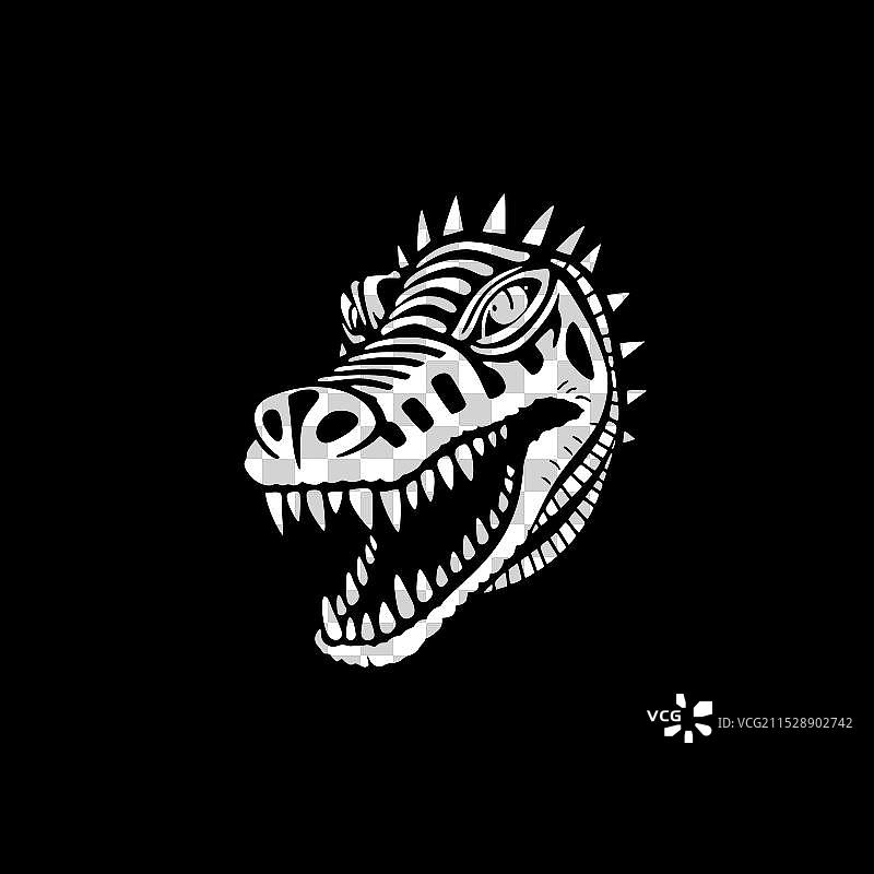 鳄鱼 - 高质量标志 - 适合T恤的设计图片素材