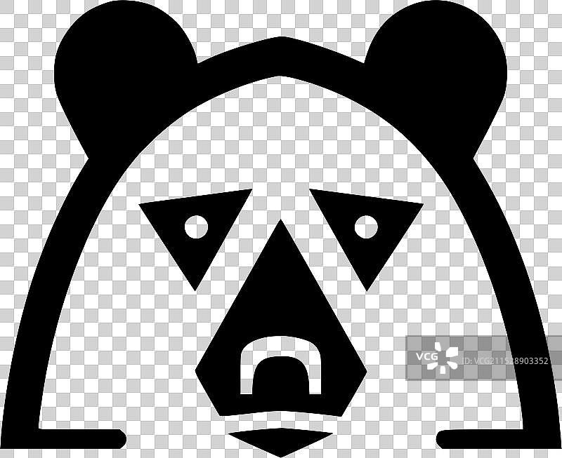 熊 - 高质量标志 - 适合T恤使用图片素材