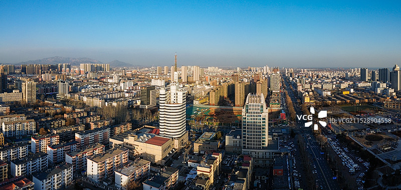 秦皇岛 人民广场 建设大街 图书大厦 第一医院 工人文化宫图片素材