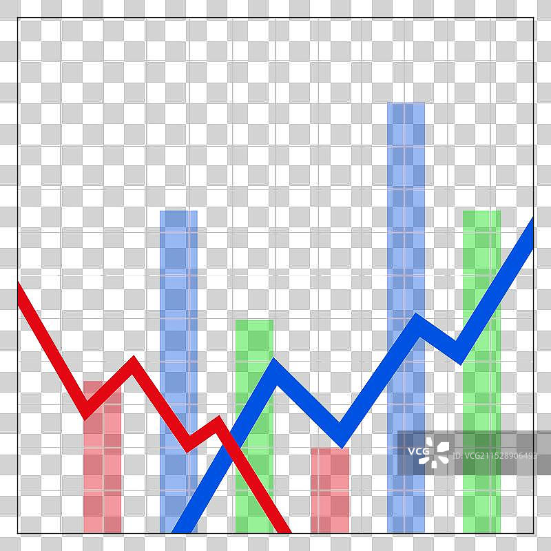财务起伏图表图标图片素材
