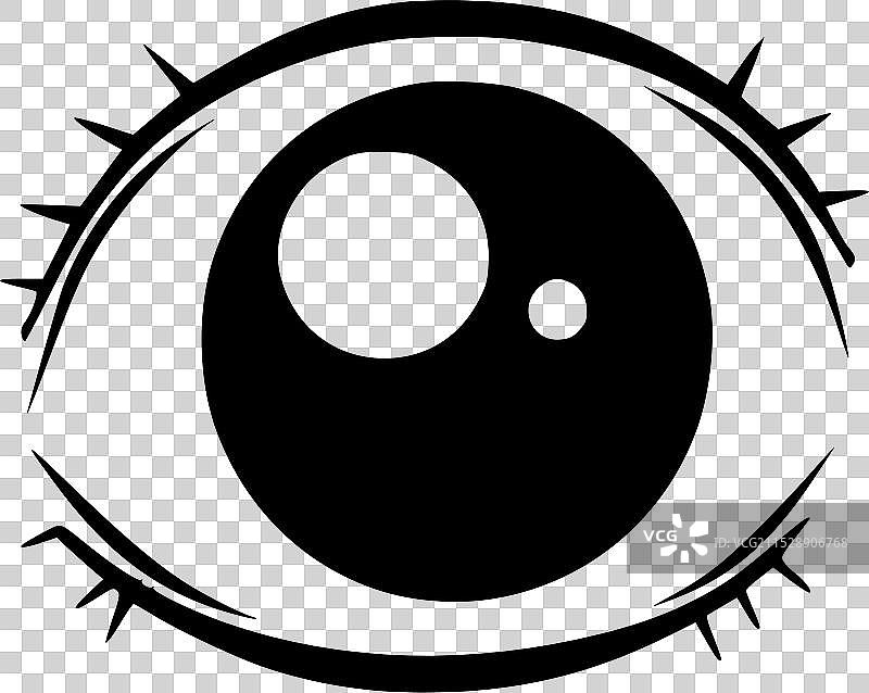 眼睛 - 极简和简单的轮廓图片素材