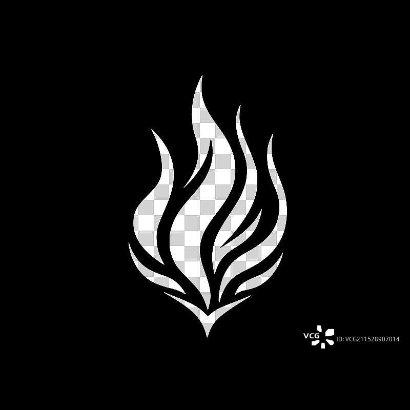 火 - 极简和扁平化的标志图片素材