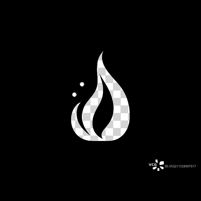 火 - 极简和简单的轮廓图片素材