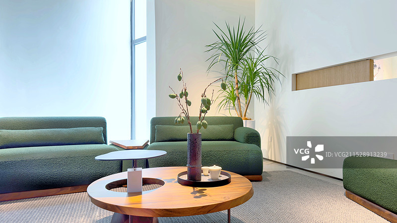 别墅样板房客厅图片素材