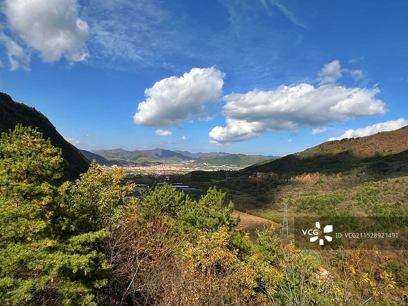 黄柏塬的山中云影图片素材