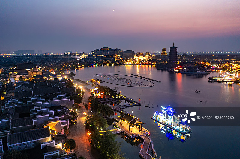 航拍湖南长沙铜官窑古镇风光图片素材