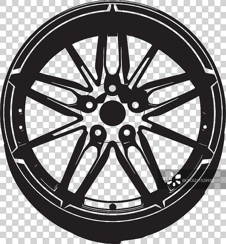 合金工艺精制轮毂标志设计图片素材