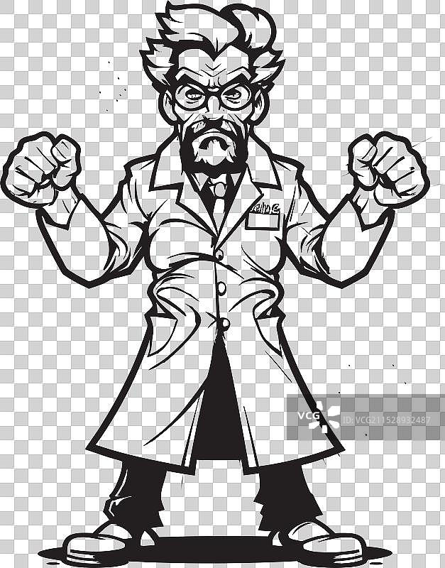 辉煌的愤怒，强烈的医生图标，愤怒的标志图片素材