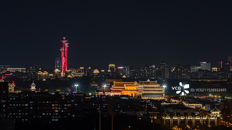 永定门与中轴线图片素材