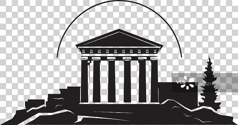 希腊建筑符号的重新诠释图片素材