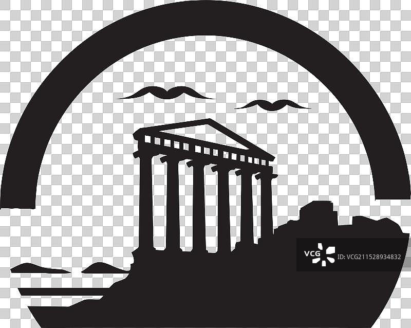 希腊建筑遗产在威望象征中的体现图片素材