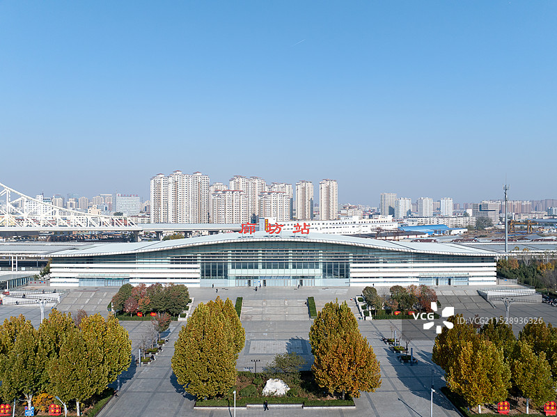 河北省廊坊市廊坊站和光明桥图片素材