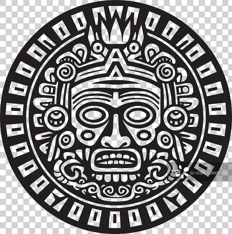 复兴的古阿兹特克绘画，永恒的优雅图片素材