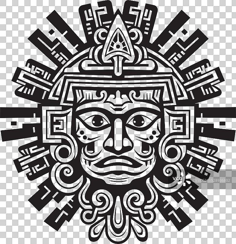 永恒的威严：阿兹特克图标在古代的回响图片素材
