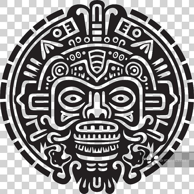 阿兹特克艺术的致敬，向古老的阿兹特克遗产致敬图片素材