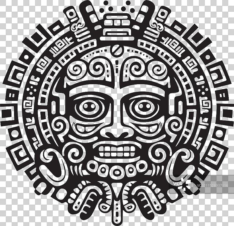 致敬阿兹特克艺术的辉煌，宏伟的阿兹特克图片素材