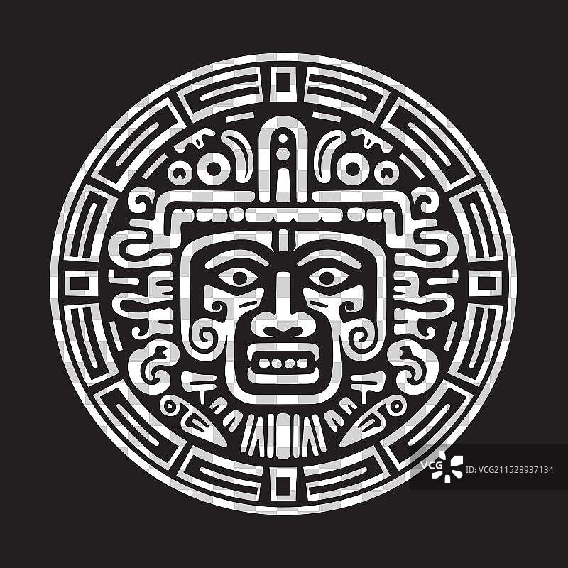 复兴阿兹特克艺术象征主义 阿兹特克艺术图片素材