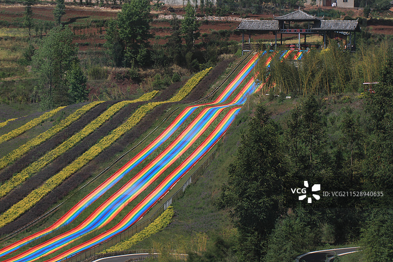 曲靖麒麟区克依黑景区图片素材