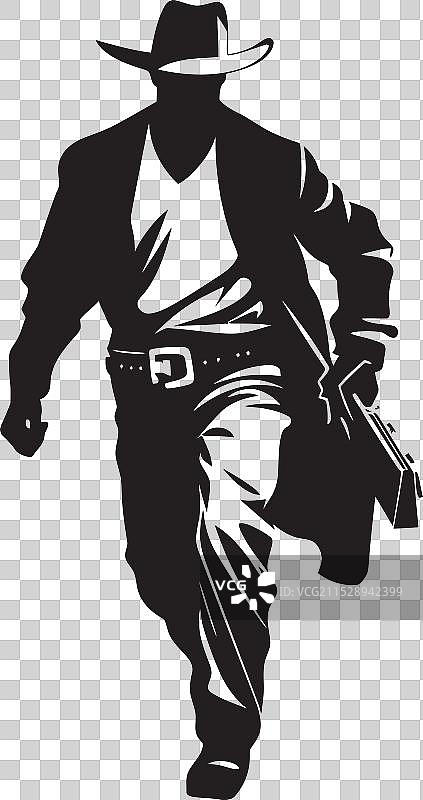 亡命之徒的奥德赛卡通面具牛仔抢劫者标志图片素材