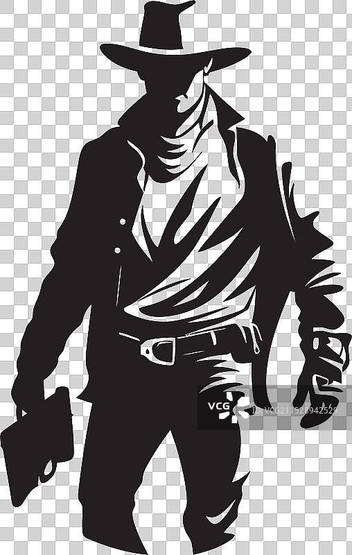 想要的牛仔强盗，卡通牛仔强盗图片素材