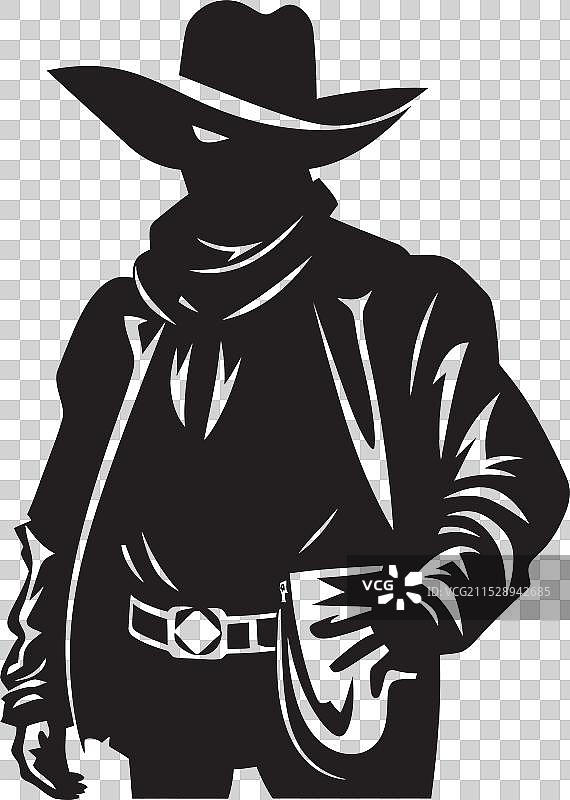 边境自由战士卡通面具牛仔图片素材