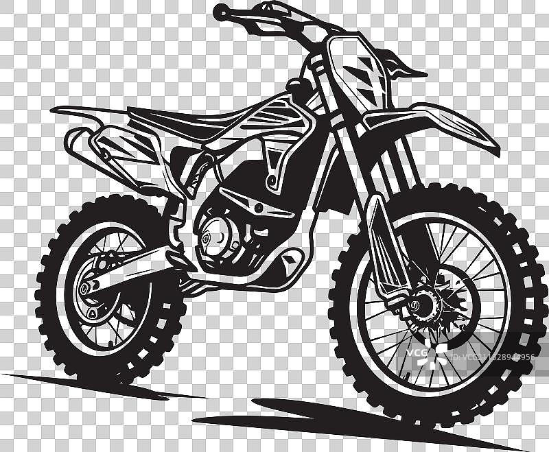 户外探险者梦想的越野摩托车图标图片素材