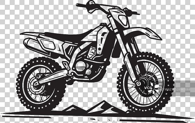 越野冒险图标，摩托车徽章图片素材