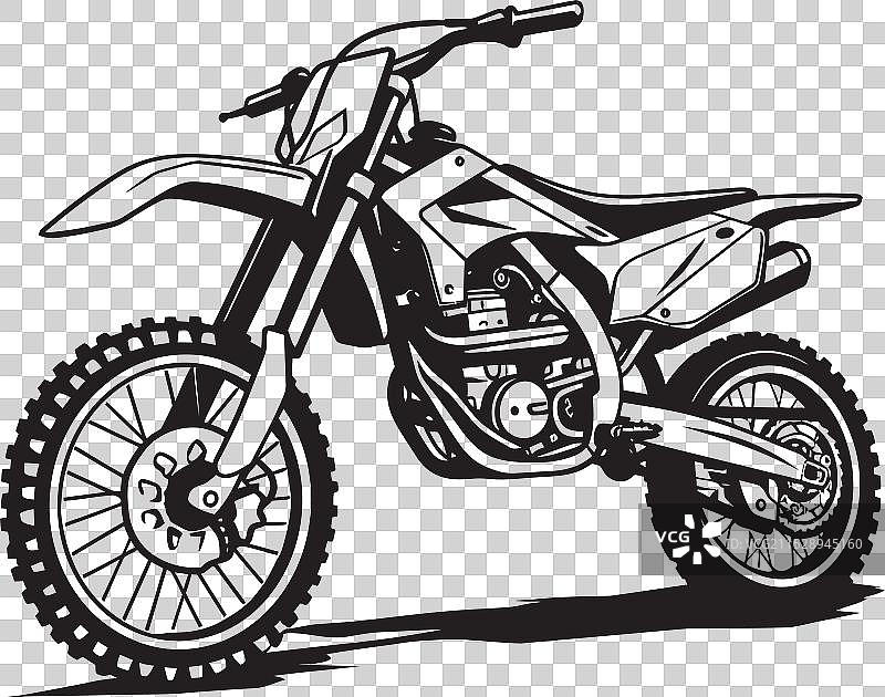 越野摩托车图标，适合探险者图片素材