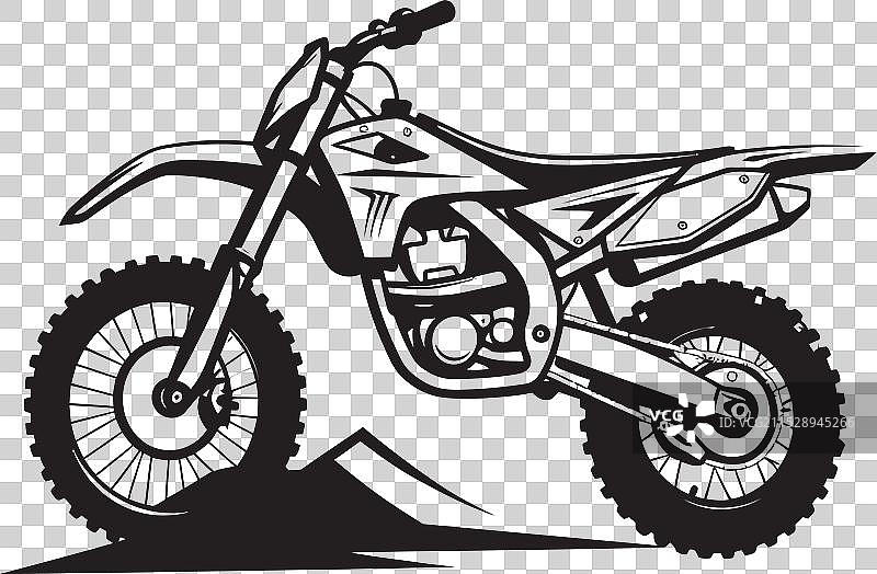 自由风格狂怒摩托车徽章，动感设计图片素材