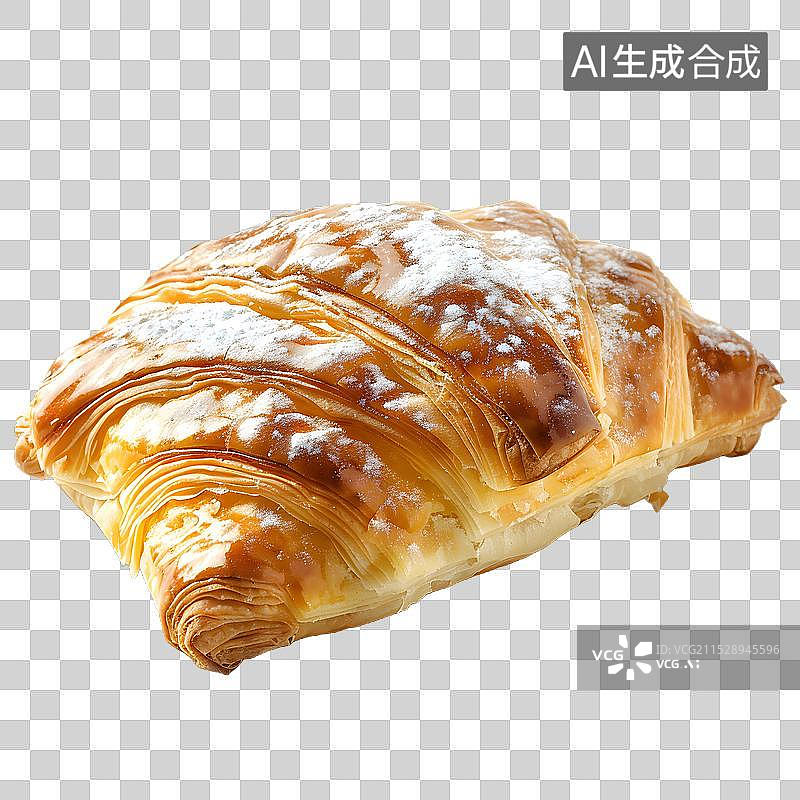 【AI数字艺术】免抠|美味的牛角包图片素材