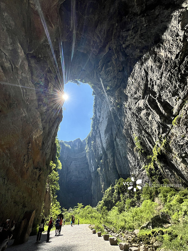 重庆奉节天坑地缝景区图片素材