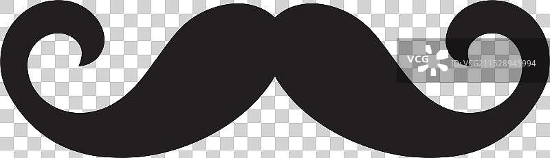 时尚的胡茬涂鸦胡子标记绅士图片素材