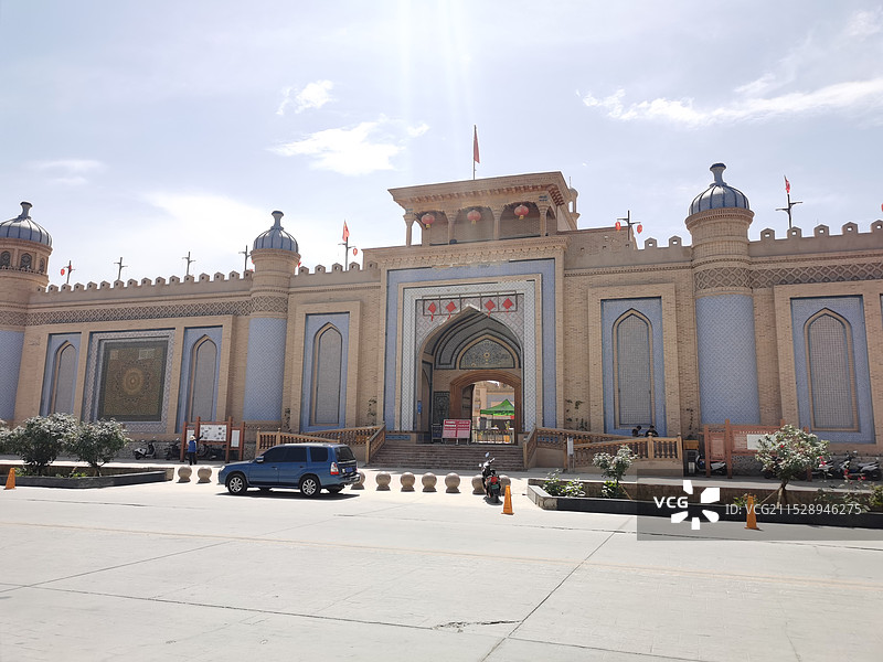 喀什莎车县古城景区图片素材