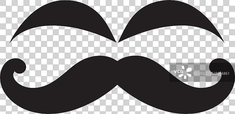 复古复兴涂鸦胡须设计图片素材