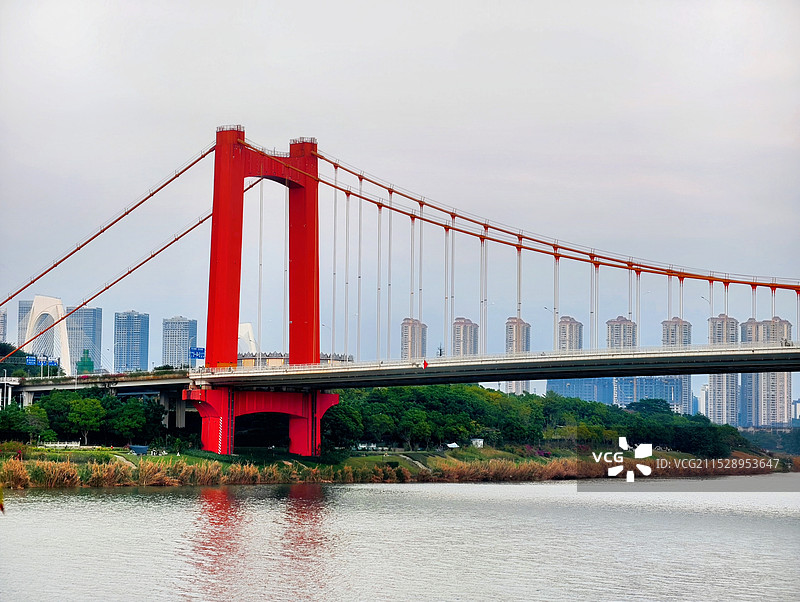 南宁良庆大桥夜景图片素材