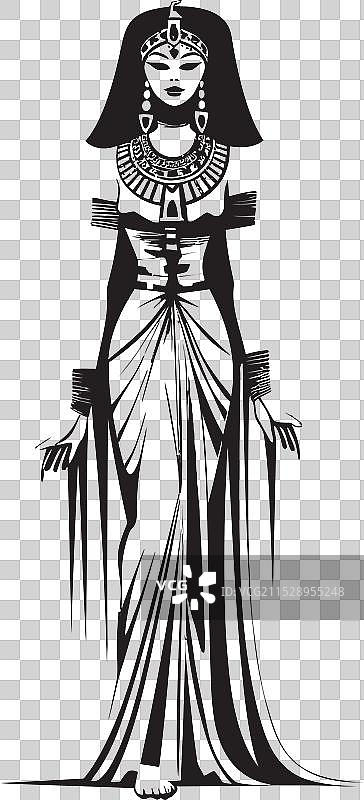 克利奥帕特拉全身标志的宏伟遗产图片素材