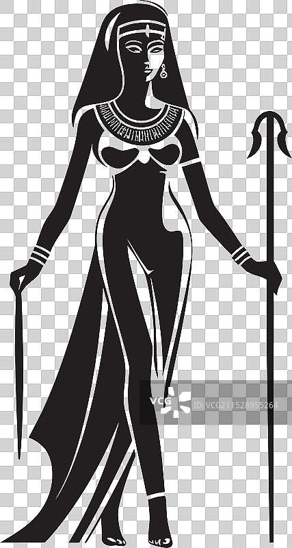 标志设计：全身克利奥帕特拉的标志性魅力图片素材