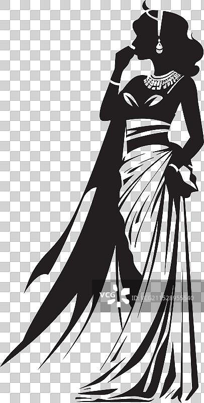 克利奥帕特拉全身标志的宏伟遗产图片素材