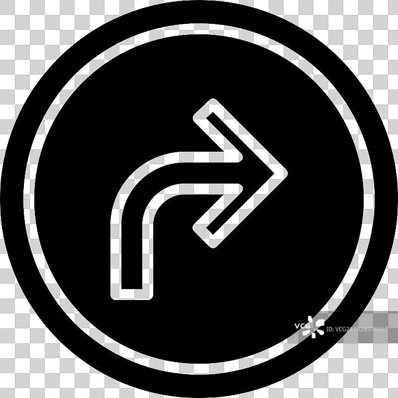 右转箭头图标设计图片素材