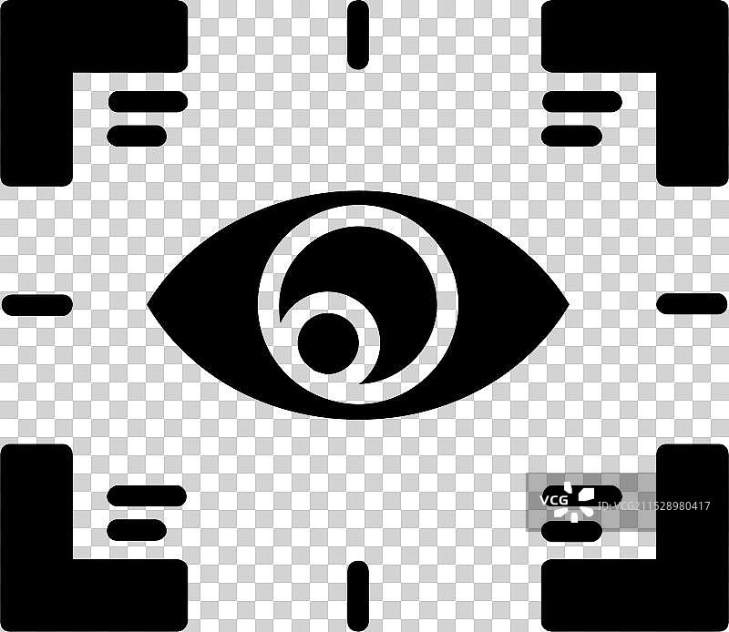 眼部扫描仪图标设计图片素材
