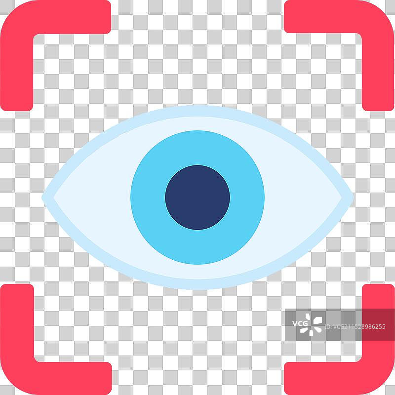 眼部扫描仪图标设计图片素材
