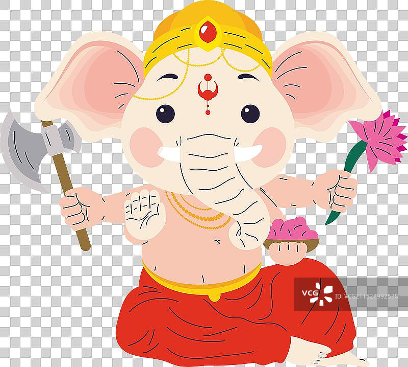 印度的甘尼许节图片素材