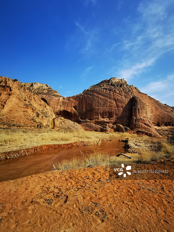 靖边波浪谷冬景图片素材