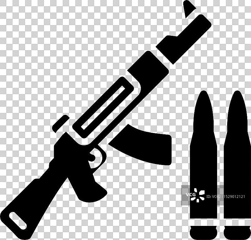 AK-47图标设计图片素材