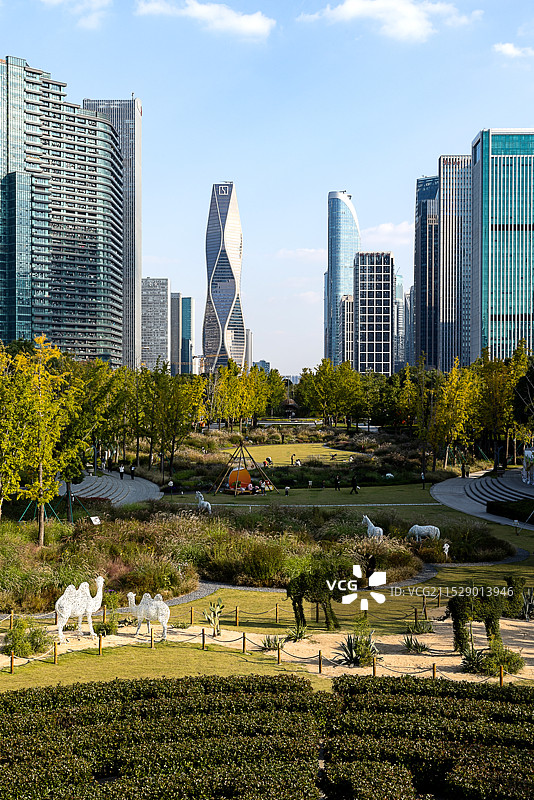 钱江世纪城和钱江世纪城公园图片素材