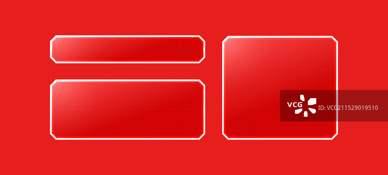 红色未来科技边框图片素材