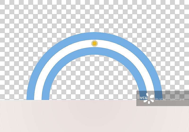 阿根廷的半圆形旗帜图片素材