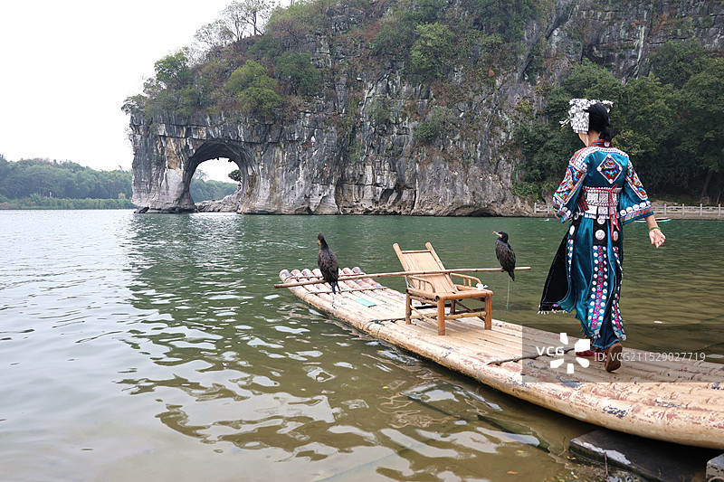 广西桂林象鼻山风景图片素材