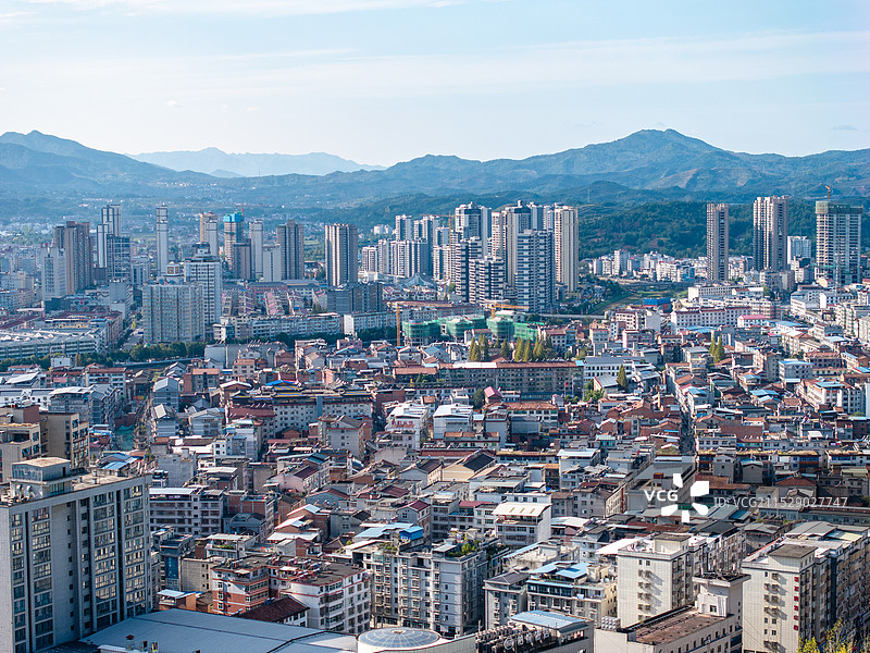 陕西汉阴县风光图片素材