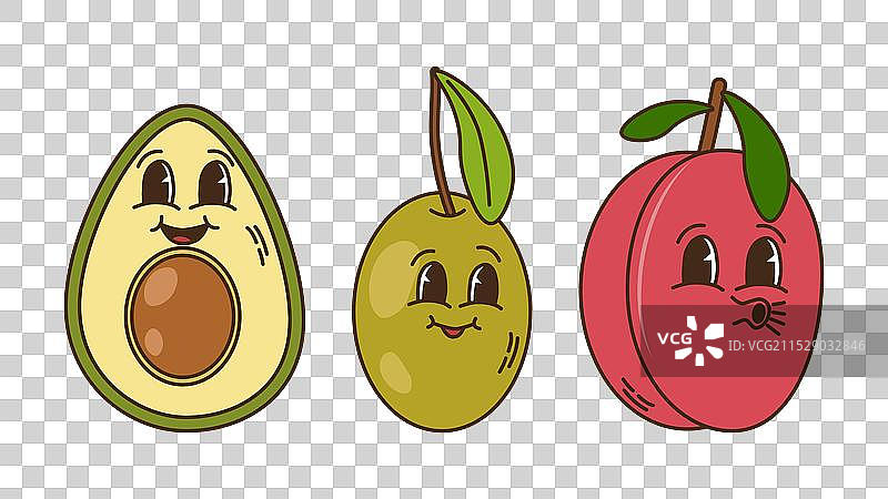 水果组合，时尚风格图片素材